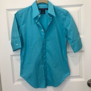 Polo Ralph Lauren blue button up, size 2